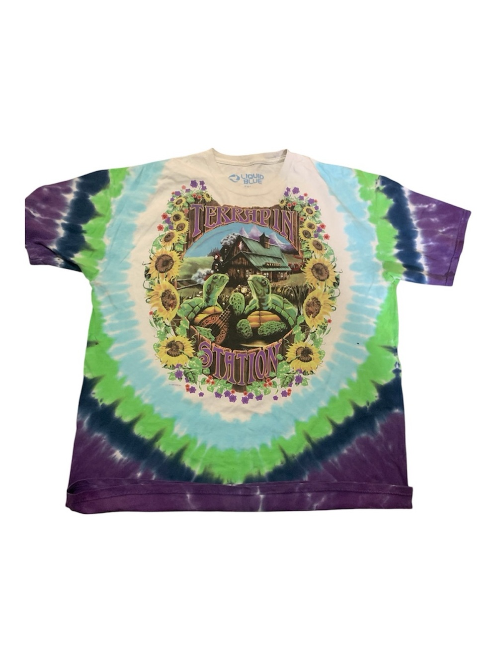 GreatfulDead Liquid Blue Vintage 1999 Terrapin Station T Shirt 3XL